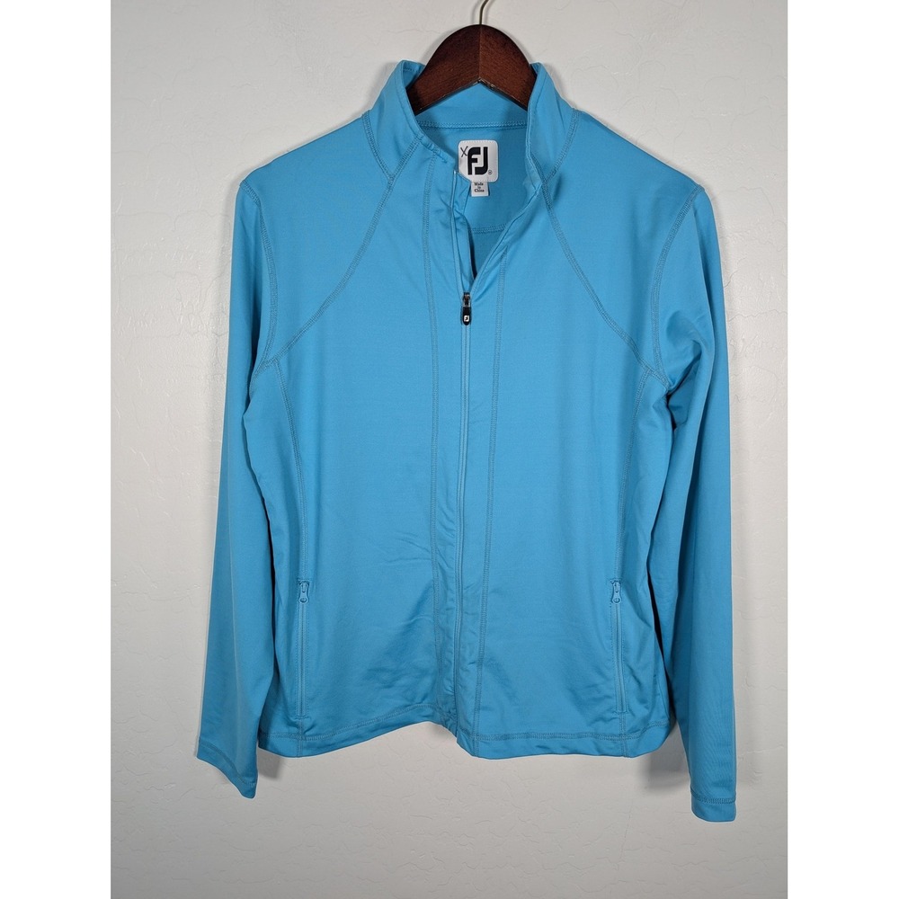 FootJoy Jacket Womens Medium Full Zip Stretch Golf Athletic Lightweight Pullover